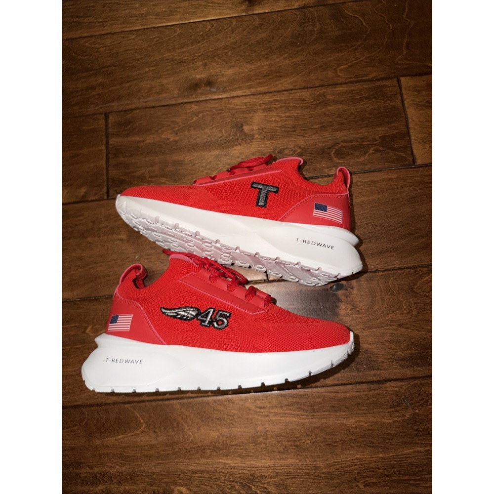 NEW Donald‎ Trump 45 Red T-Red Wave shoes sneakers Without Box Size M6/W 7.5US